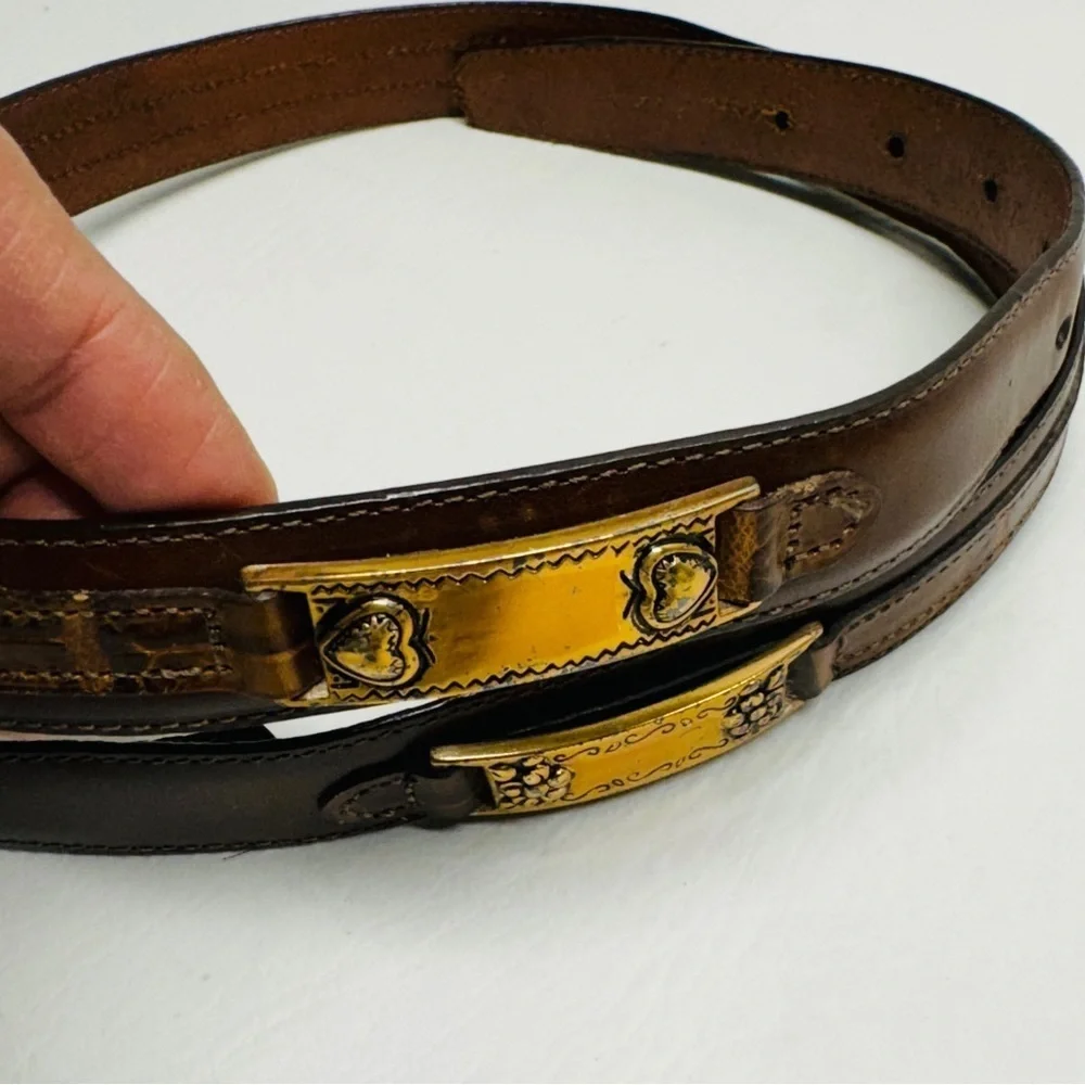 Brighton women’s vintage leather belt size M
